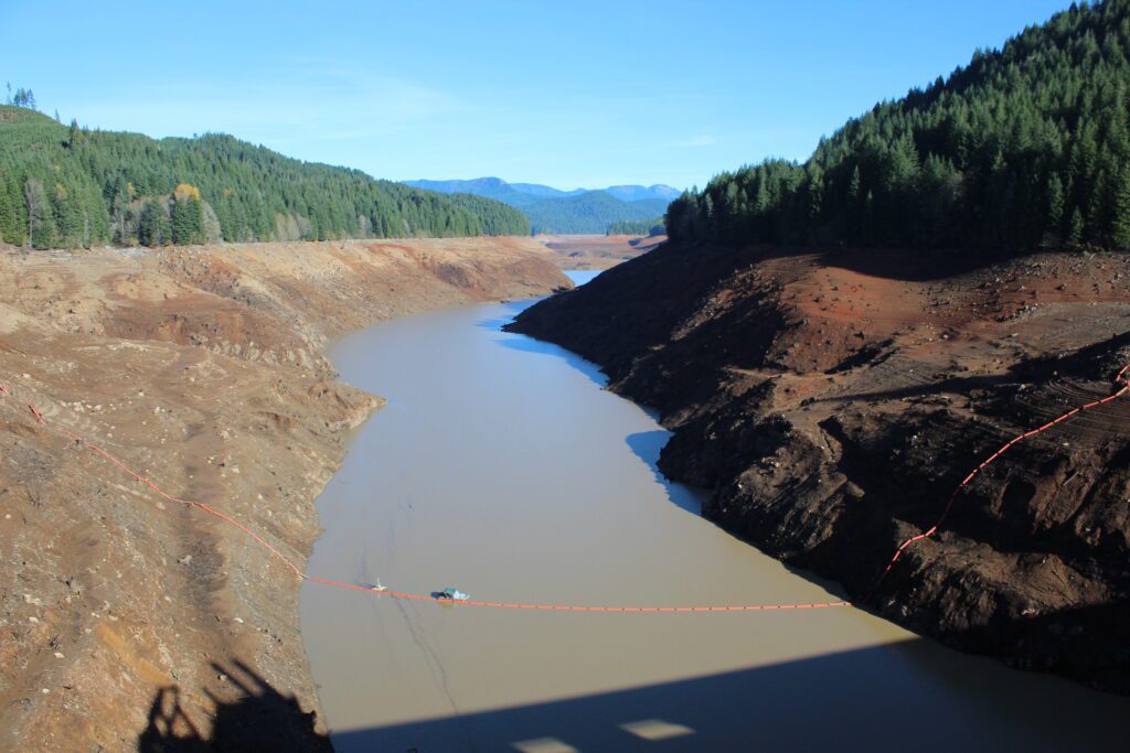 Green Peter Dam Draw-down